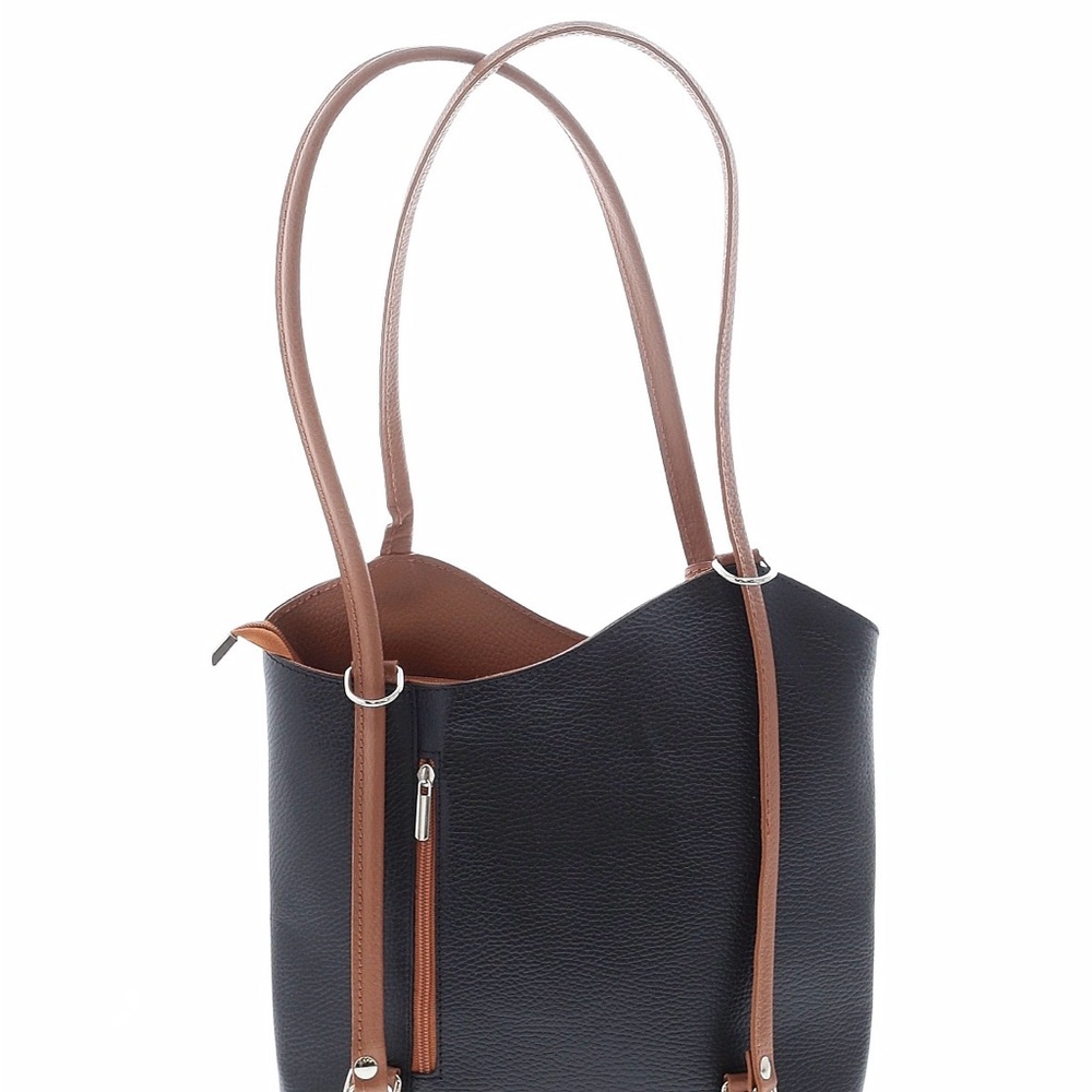 Convertible Leather Backpack Tote Bag NWOT